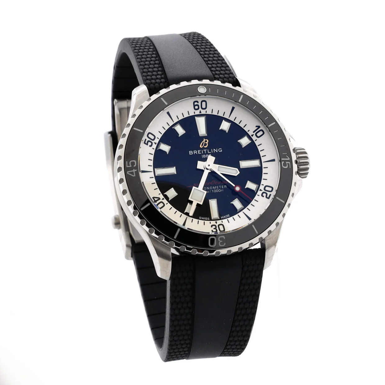 SuperOcean 300M Automatic Watch Stainless Steel and Rubber 42 - Deep Luxury