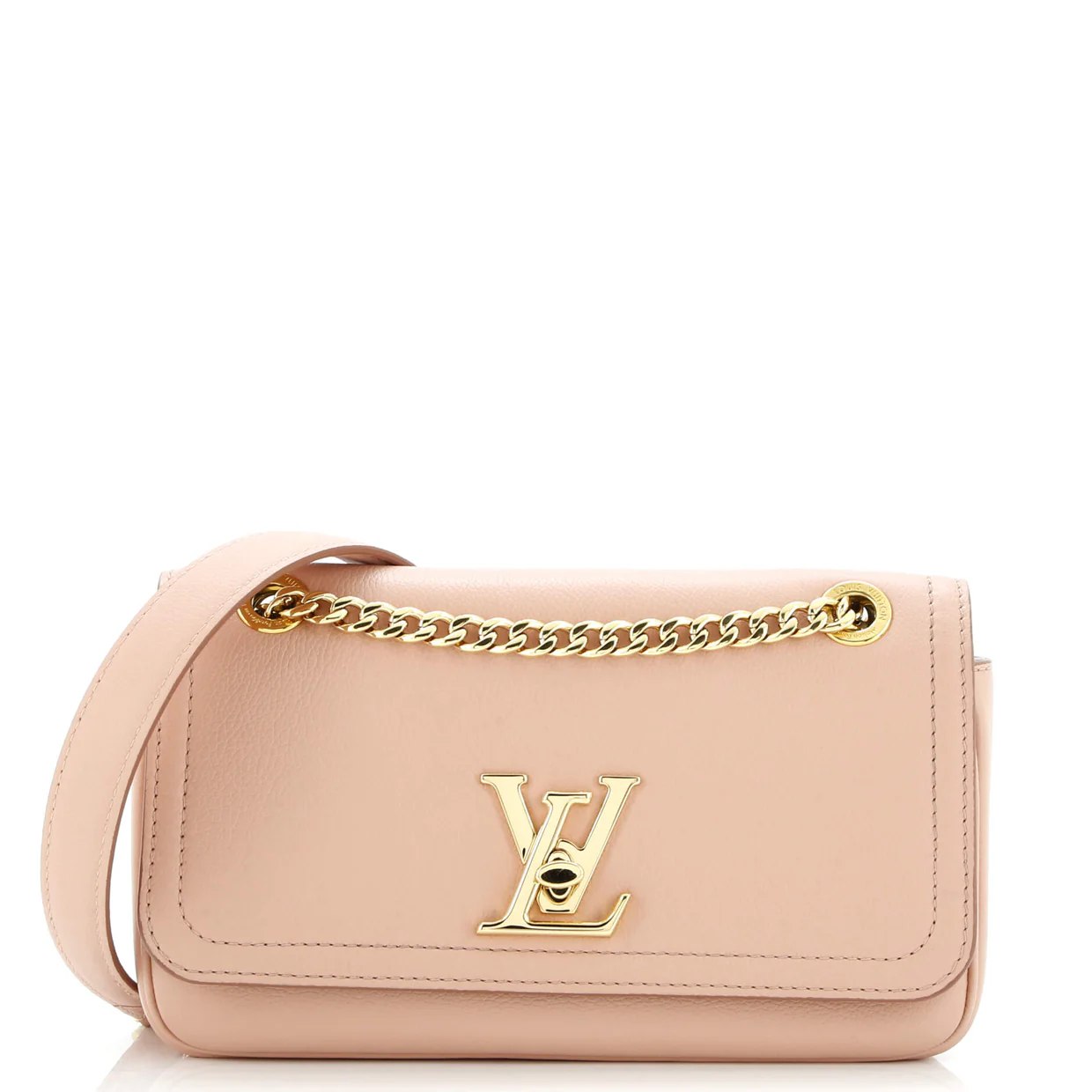 Lockme Chain Bag Leather East West - Deep Luxury