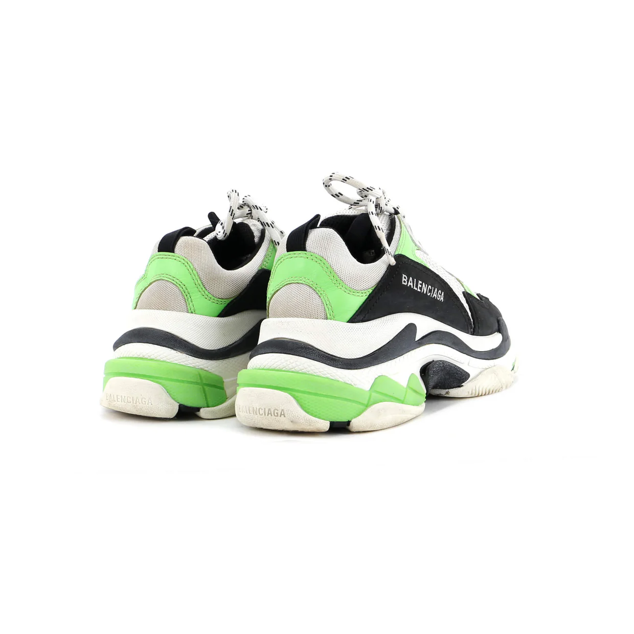 Men's Triple S Sneakers Fabric and Mesh with Faux Leather - Deep Luxury