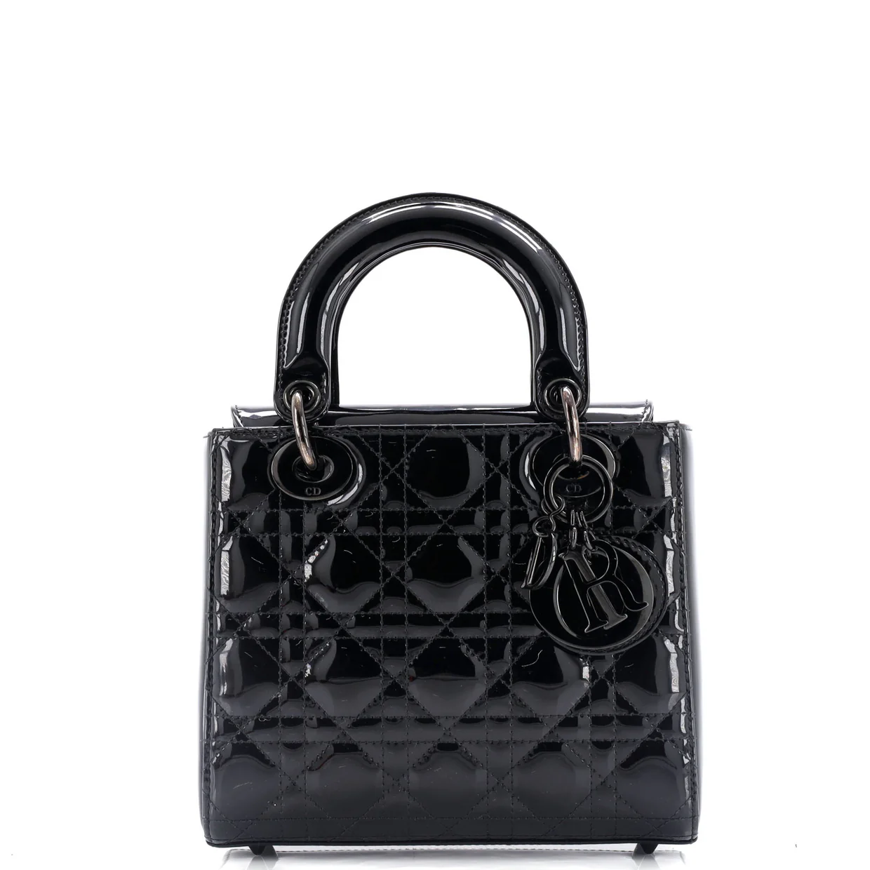 Lady Dior Bag Cannage Quilt Patent Small - Deep Luxury