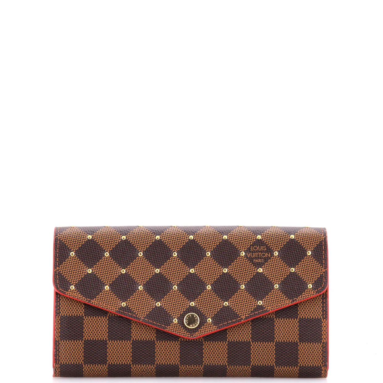 Sarah Wallet NM Studded Damier - Deep Luxury
