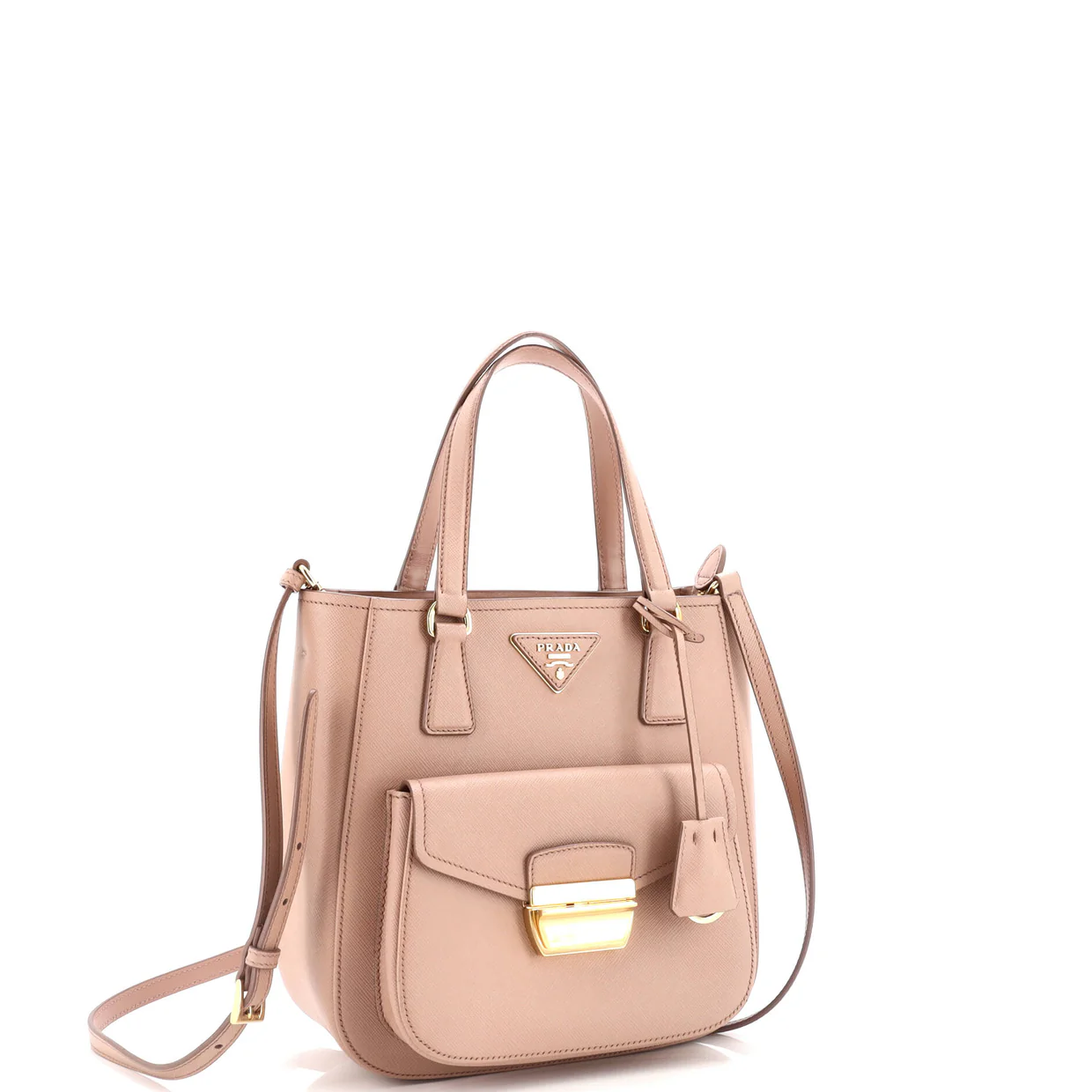 Metropolis Tote Saffiano Leather Small - Deep Luxury