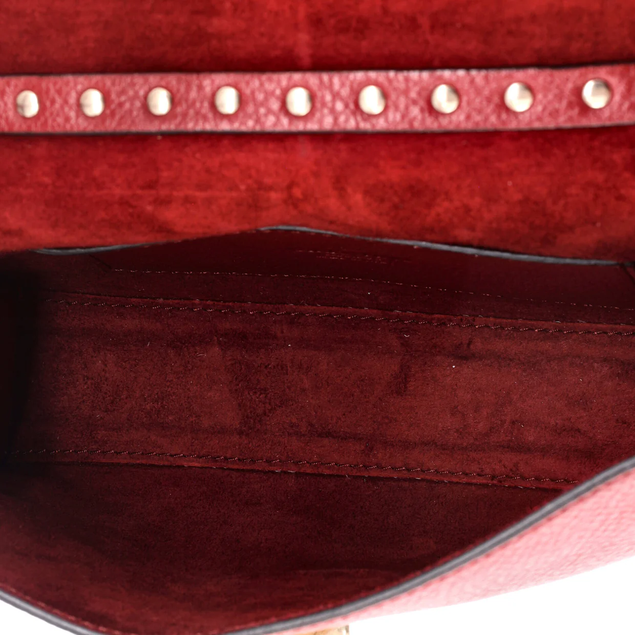 Rockstud Flip Lock Flap Bag Leather Large - Deep Luxury