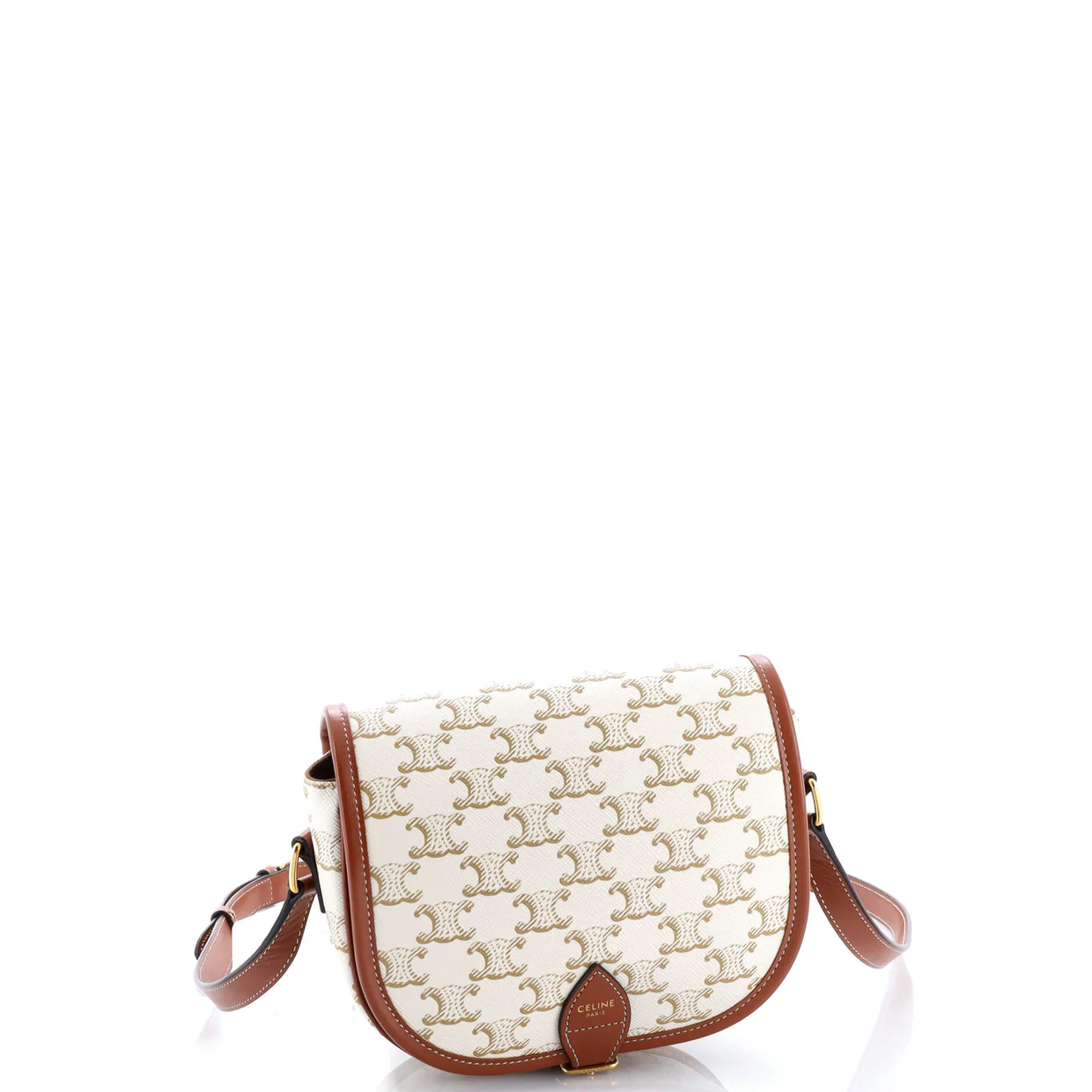 Folco Bag Triomphe Coated Canvas Medium - Deep Luxury