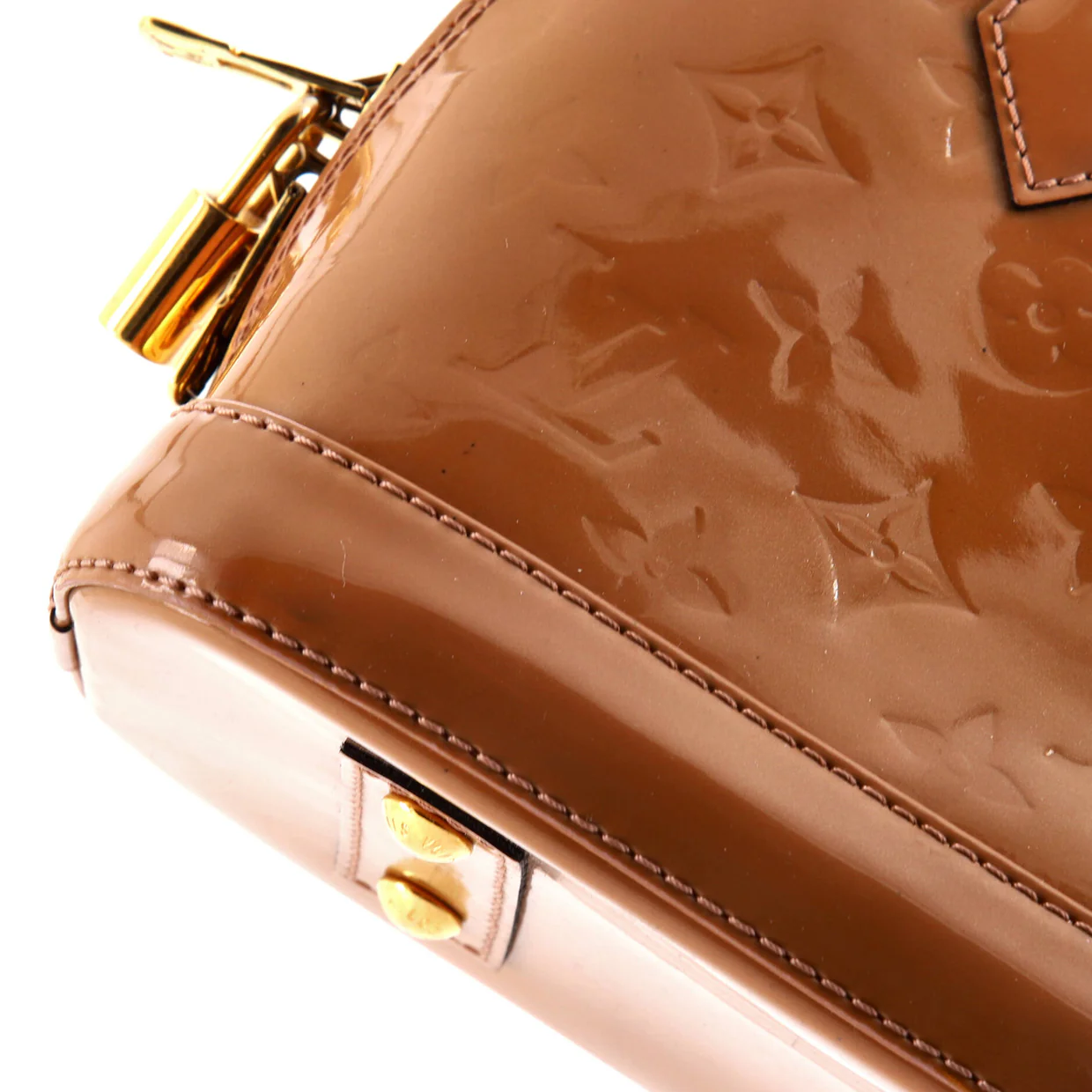 Alma Handbag Monogram Vernis BB - Deep Luxury