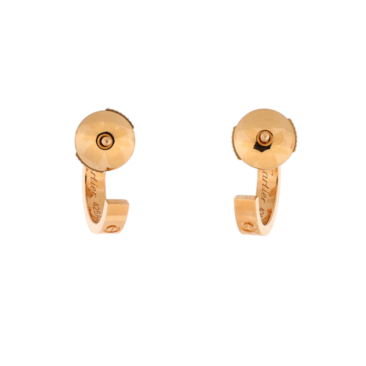 Love Hoop Earrings 18K Yellow Gold Small - Deep Luxury