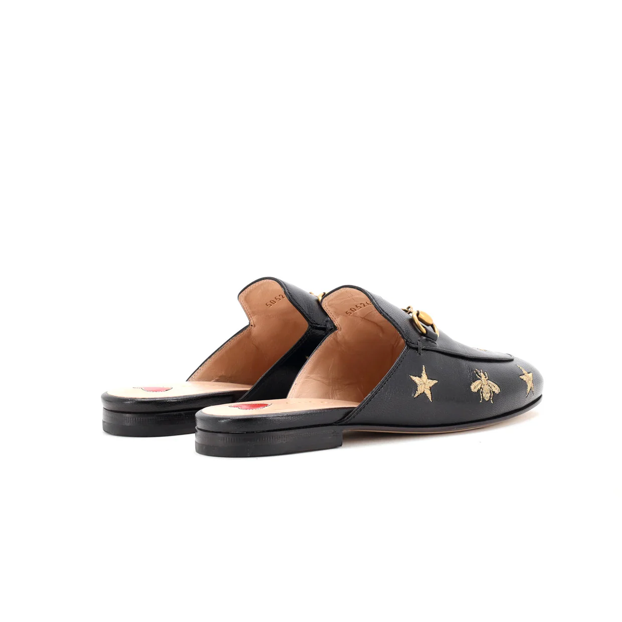 Women's Princetown Mules Embroidered Leather - Deep Luxury
