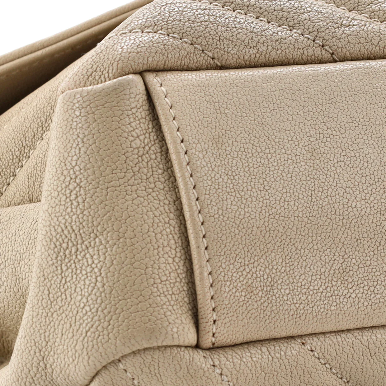 Classic Monogram College Bag Matelasse Chevron Leather Medium - Deep Luxury