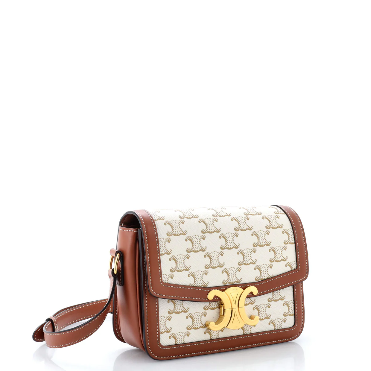 Triomphe Shoulder Bag Triomphe Coated Canvas Teen - Deep Luxury