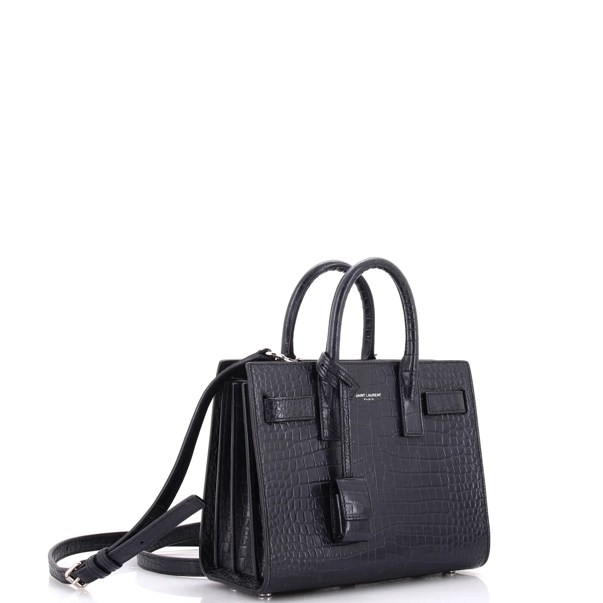 Sac de Jour NM Bag Crocodile Embossed Leather Nano - Deep Luxury