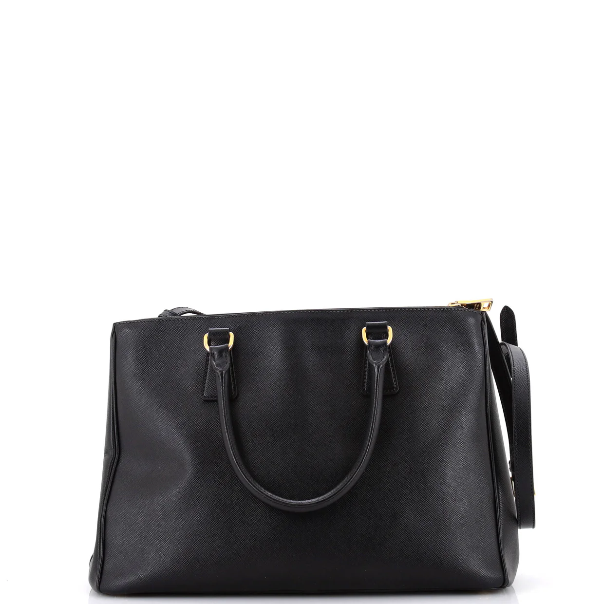 Galleria Double Zip Tote Saffiano Leather Medium - Deep Luxury