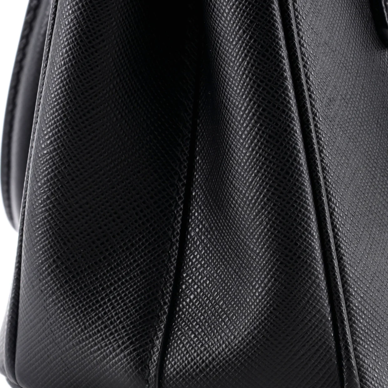 Monochrome Galleria Double Zip Tote Saffiano Leather Mini - Deep Luxury