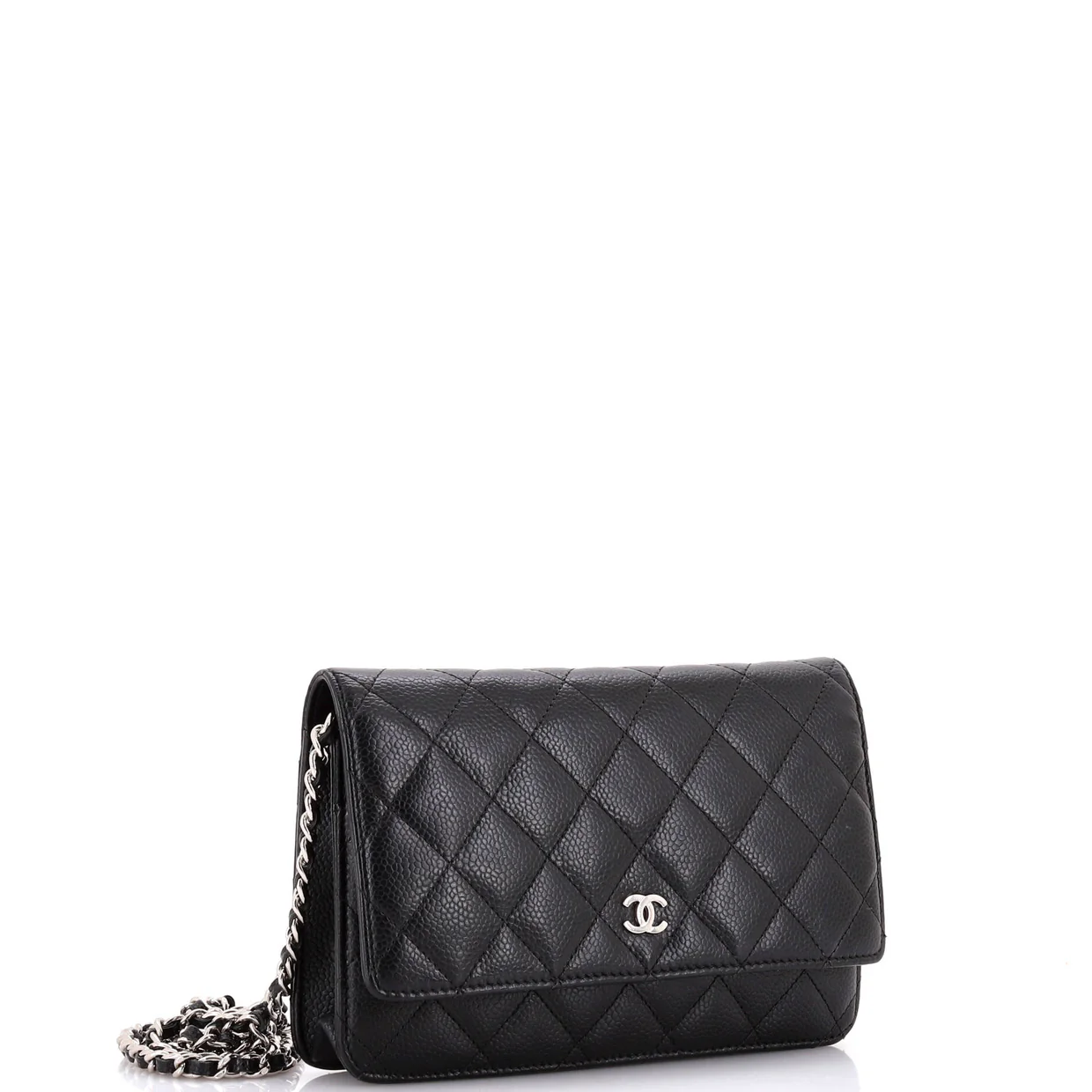 Wallet on Chain Quilted Caviar - Deep Luxury