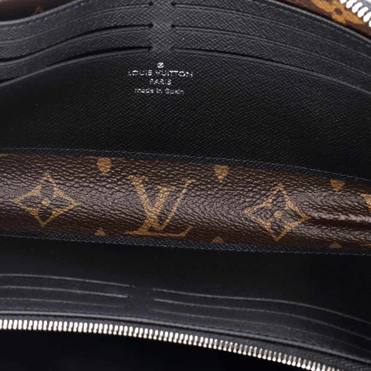 Zippy Dragonne Wallet Macassar Monogram Canvas - Deep Luxury