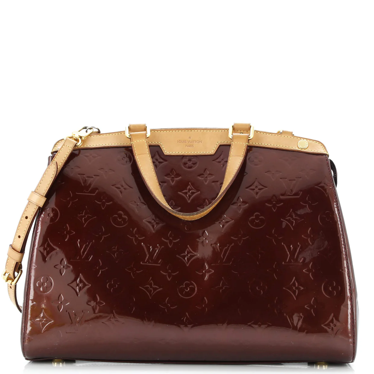 Brea Handbag Monogram Vernis GM - Deep Luxury