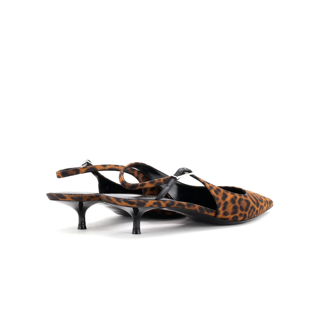 Women's Cherish Slingback Pumps Printed Silk - Deep Luxury
