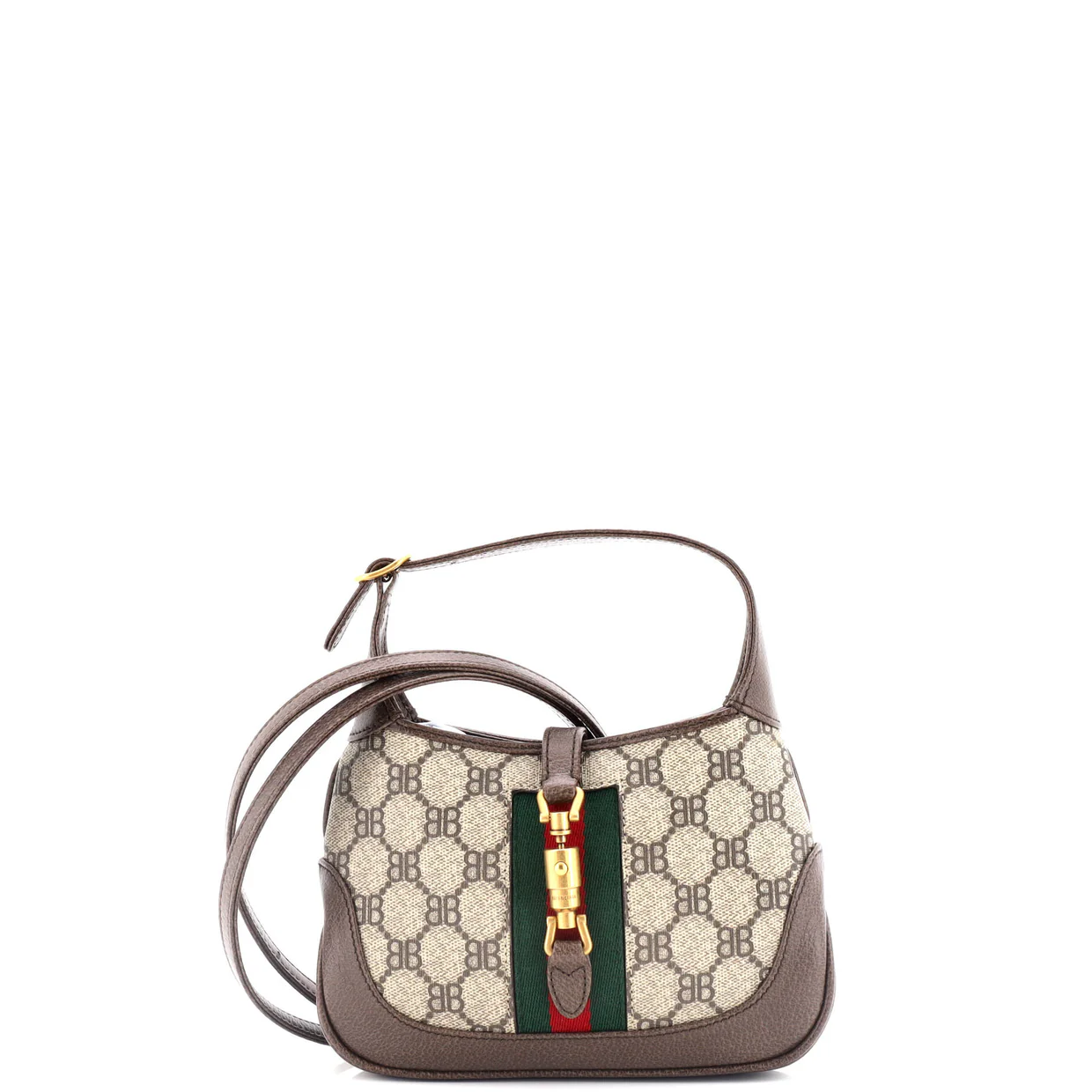 x Gucci The Hacker Project Jackie 1961 Hobo BB Coated Canvas Mini - Deep Luxury