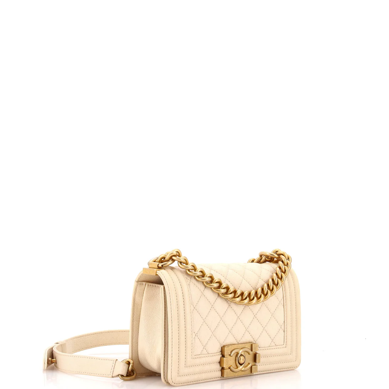 Boy Flap Bag Quilted Caviar Small - Deep Luxury