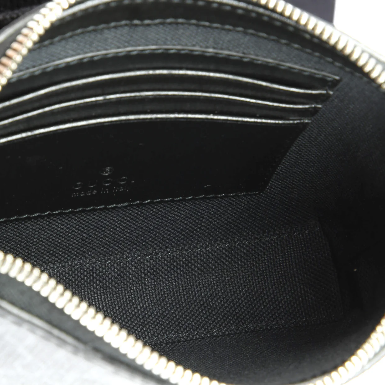 Interlocking G Patch Wristlet Messenger Bag GG Coated Canvas Mini - Deep Luxury