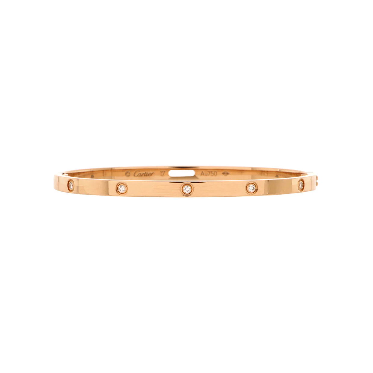 Love 10 Diamond Bracelet 18K Rose Gold with Diamonds Small - Deep Luxury