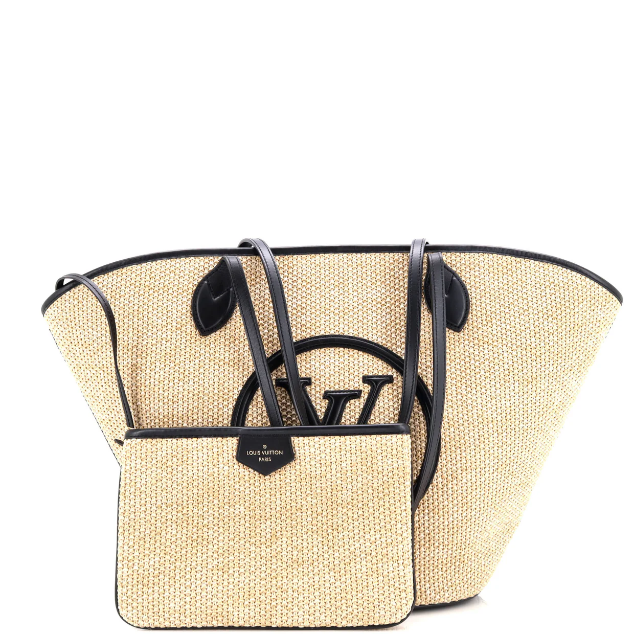 Saint Jacques NM Handbag Raffia and Leather - Deep Luxury