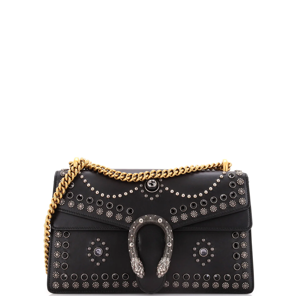 Dionysus Bag Studded Leather Small - Deep Luxury