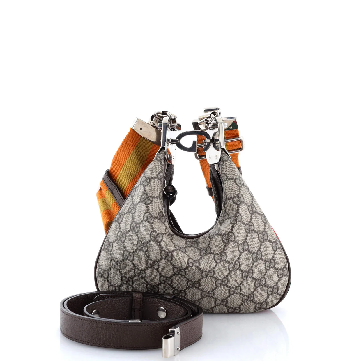 Attache Shoulder Bag GG Coated Canvas Small - Deep Luxury