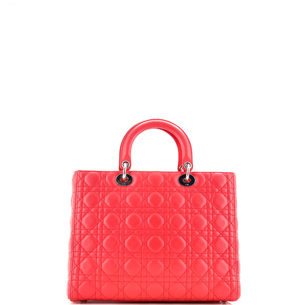 Lady Dior Bag Cannage Quilt Lambskin Large - Deep Luxury