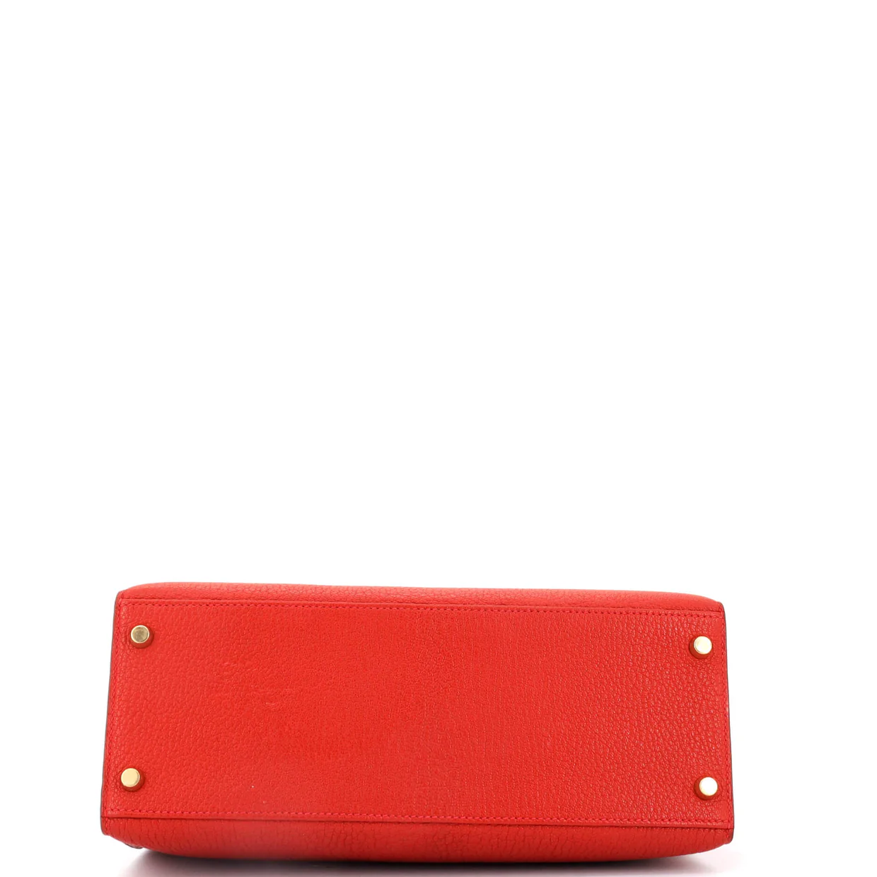 Kelly Handbag Rouge Vif Chevre de Coromandel with Gold Hardware 28 - Deep Luxury