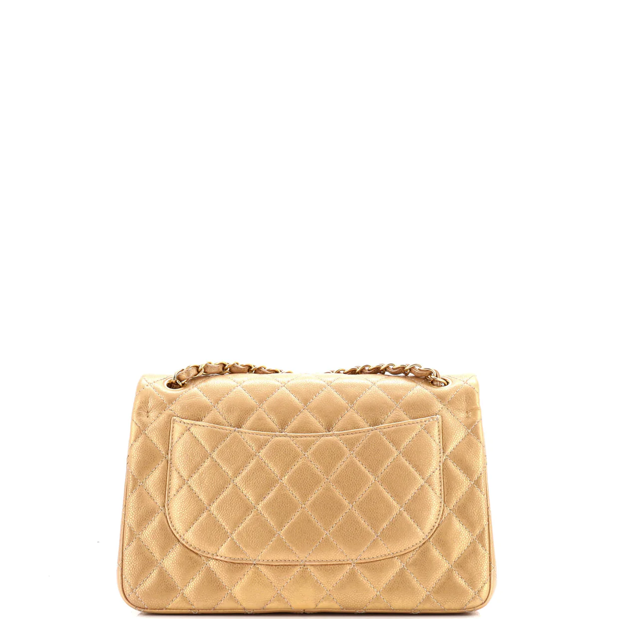 Classic Double Flap Bag Quilted Iridescent Caviar Jumbo - Deep Luxury