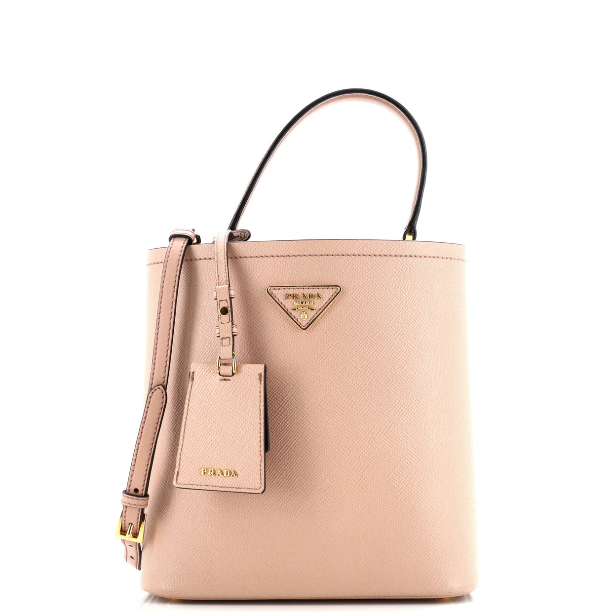 Panier Bucket Bag Saffiano Leather Medium - Deep Luxury