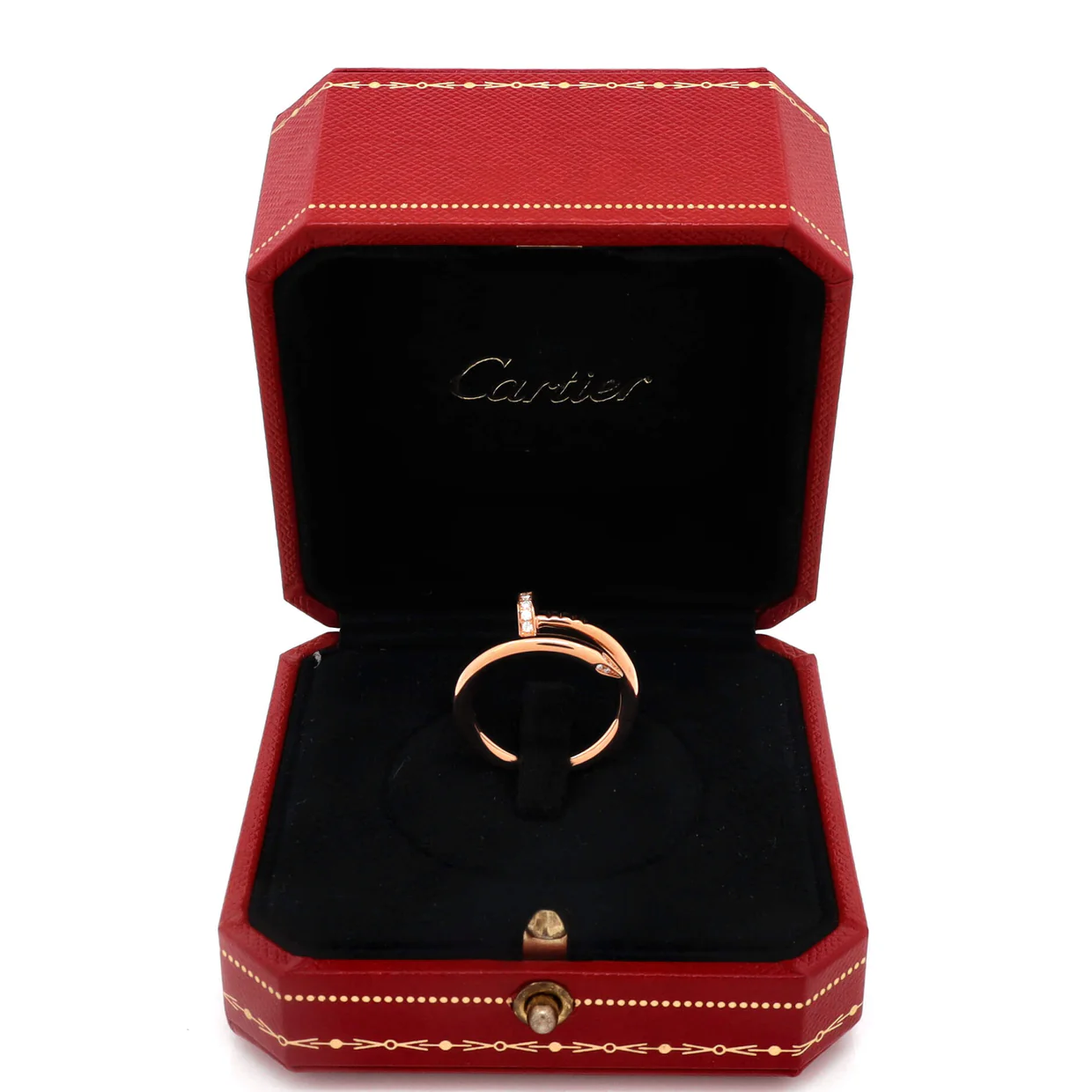 Juste un Clou Ring 18K Rose Gold and Diamonds - Deep Luxury