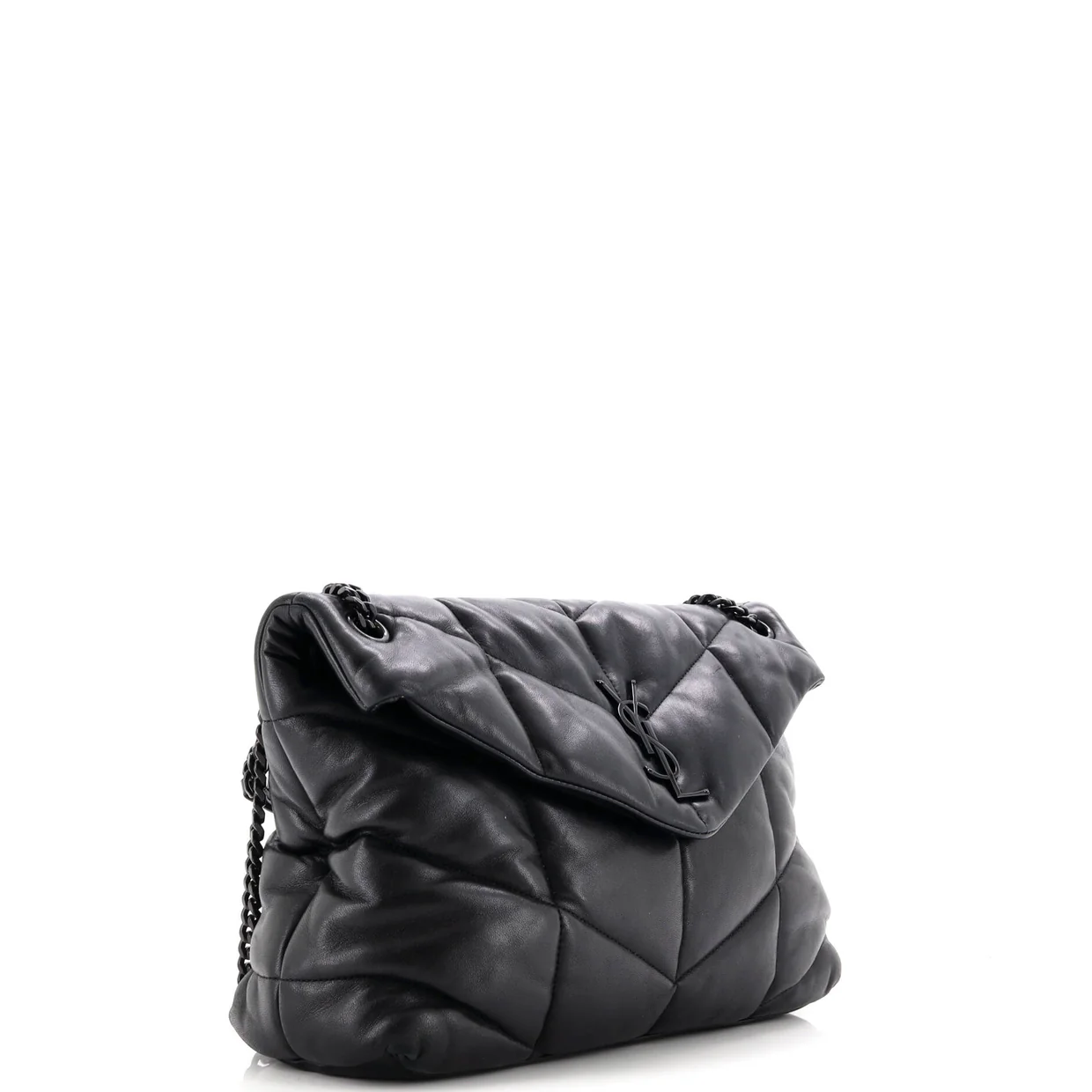 Loulou Puffer Shoulder Bag Quilted Leather Medium - Deep Luxury