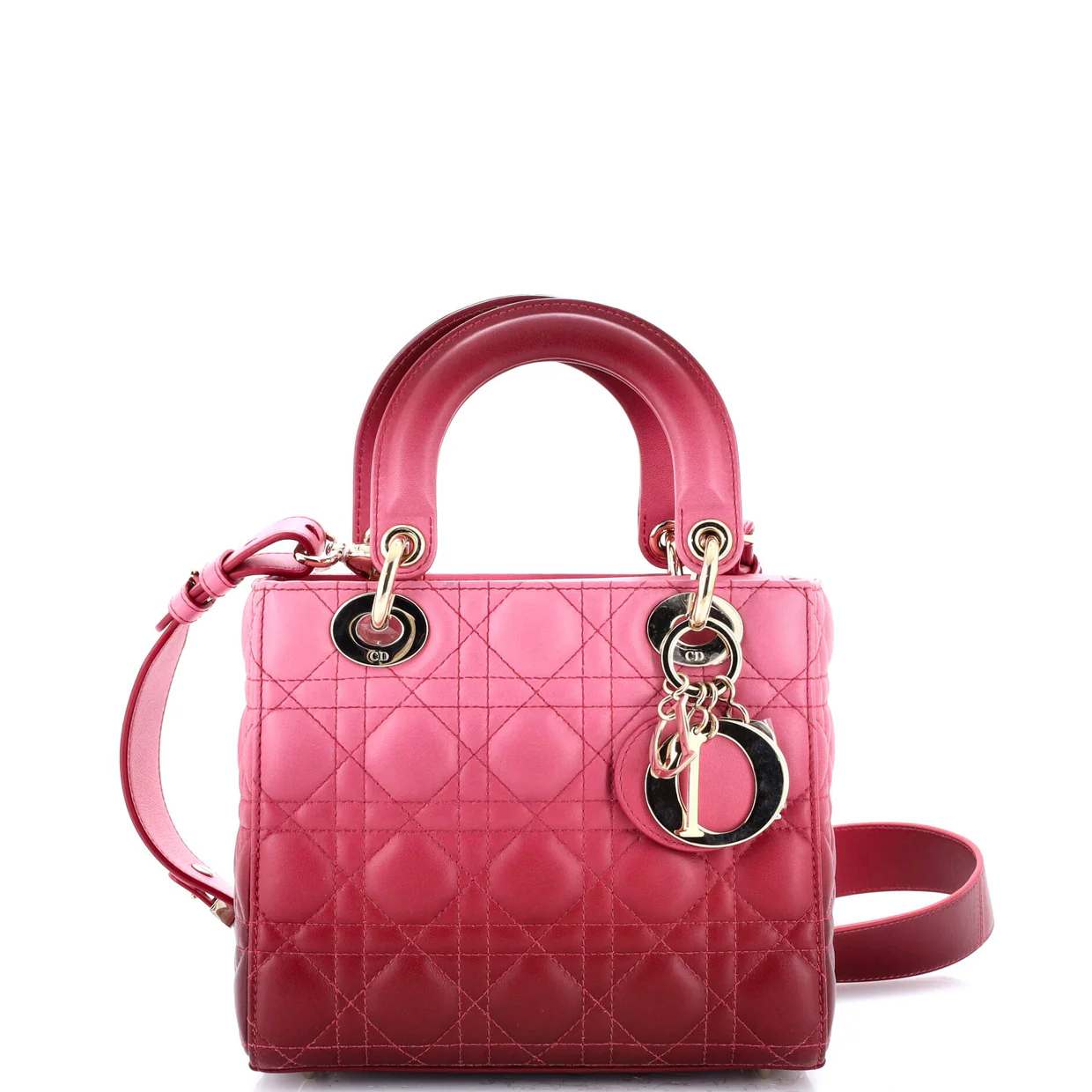 My ABCDior Lady Dior Bag Cannage Quilt Gradient Lambskin Small - Deep Luxury