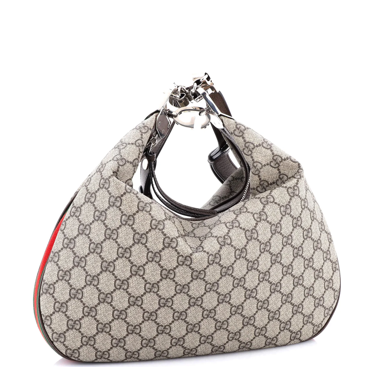 Attache Shoulder Bag GG Coated Canvas Medium - Deep Luxury