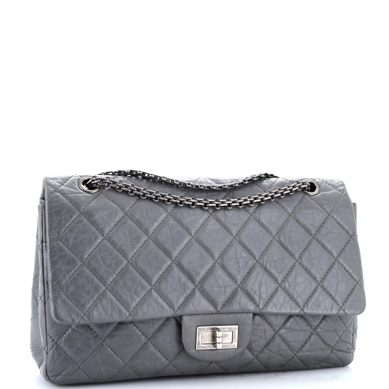 Reissue 2.55 Flap Bag Quilted Aged Calfskin 227 - Deep Luxury