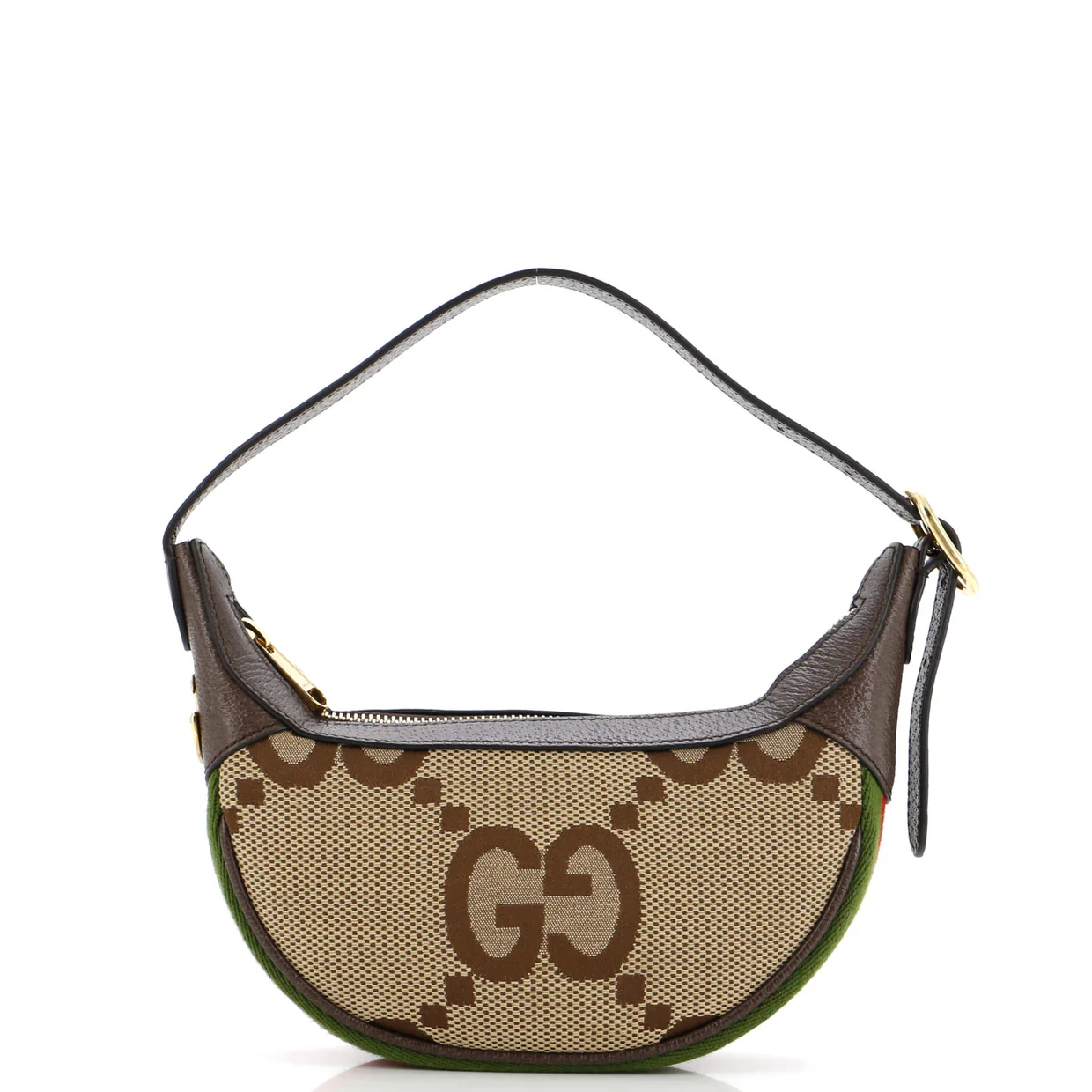 Ophidia Half Moon Bag Jumbo GG Canvas Mini - Deep Luxury