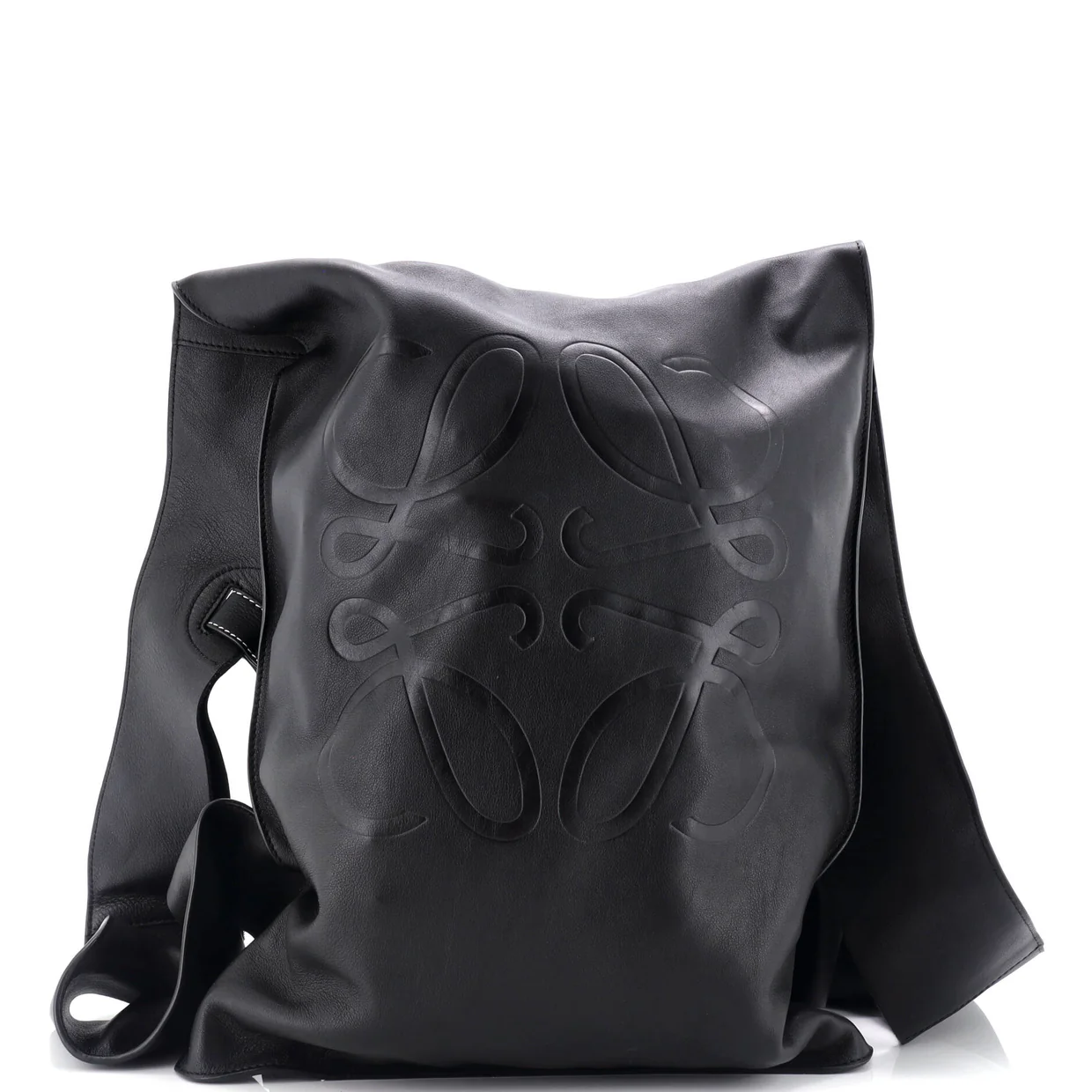 Anagram Shopper Backpack Leather - Deep Luxury