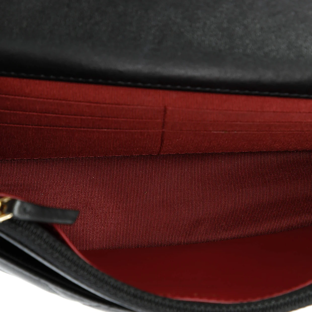 19 Wallet on Chain Quilted Goatskin - Deep Luxury