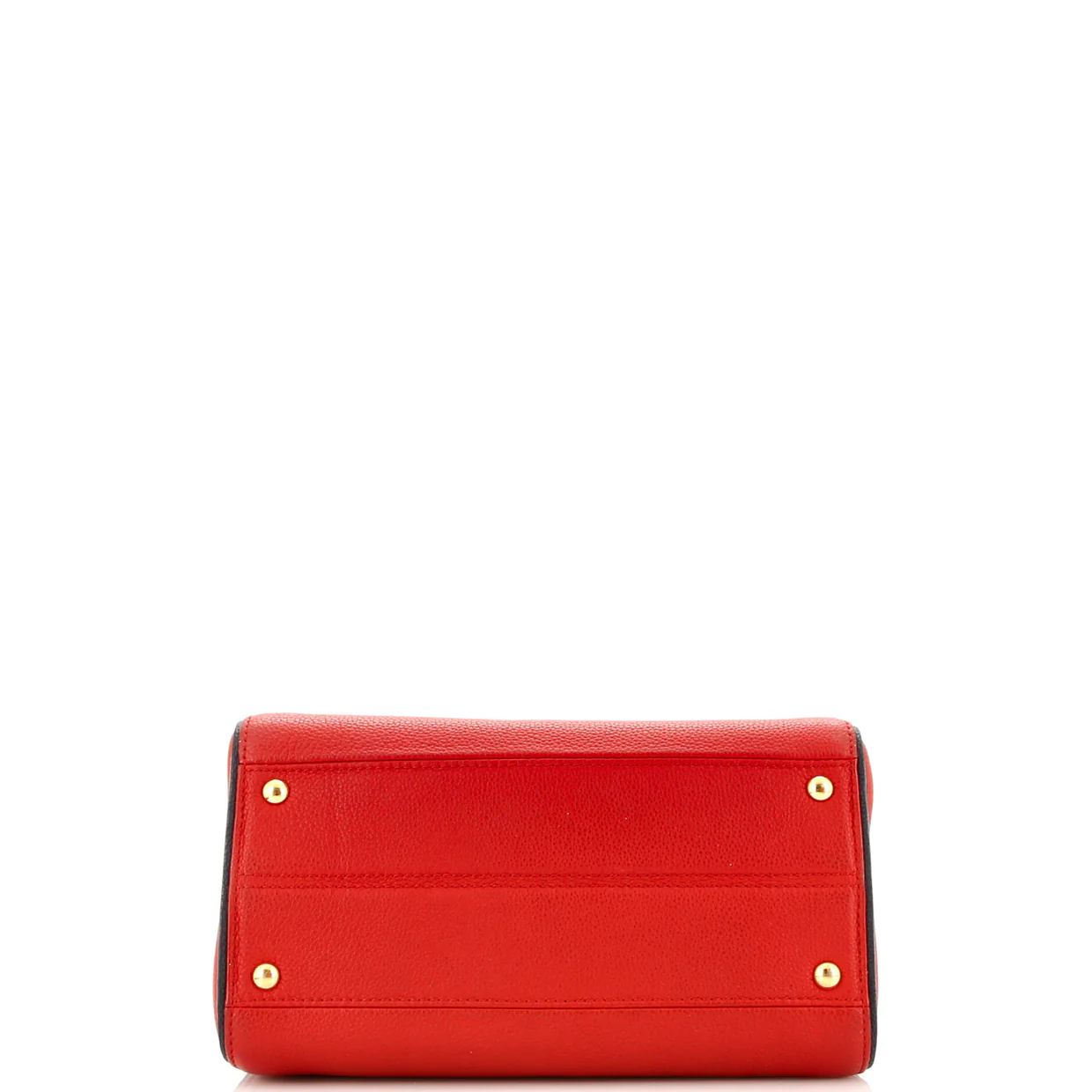 Double V Handbag Calfskin with Monogram Canvas - Deep Luxury