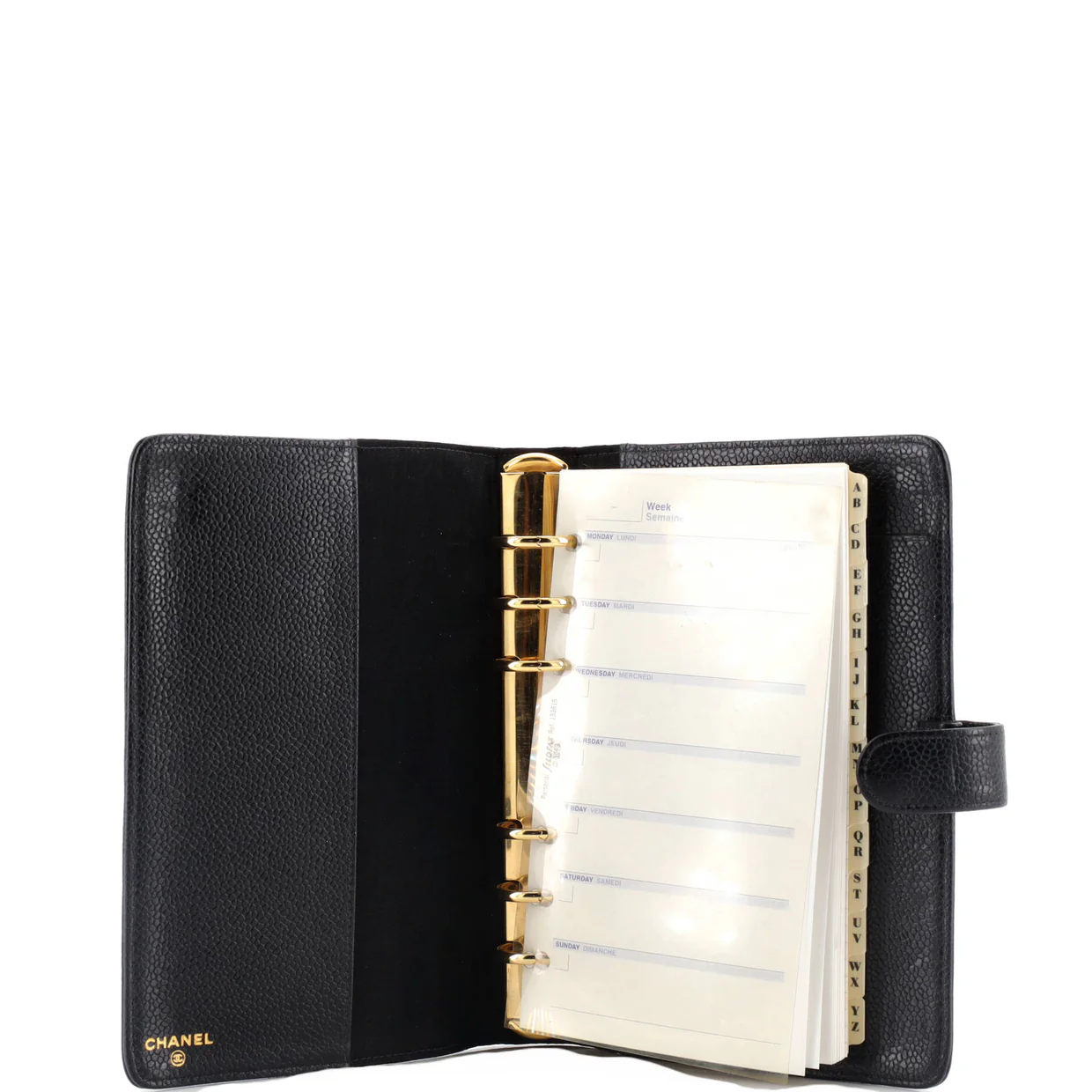 Timeless CC Ring Agenda Cover Caviar Small - Deep Luxury