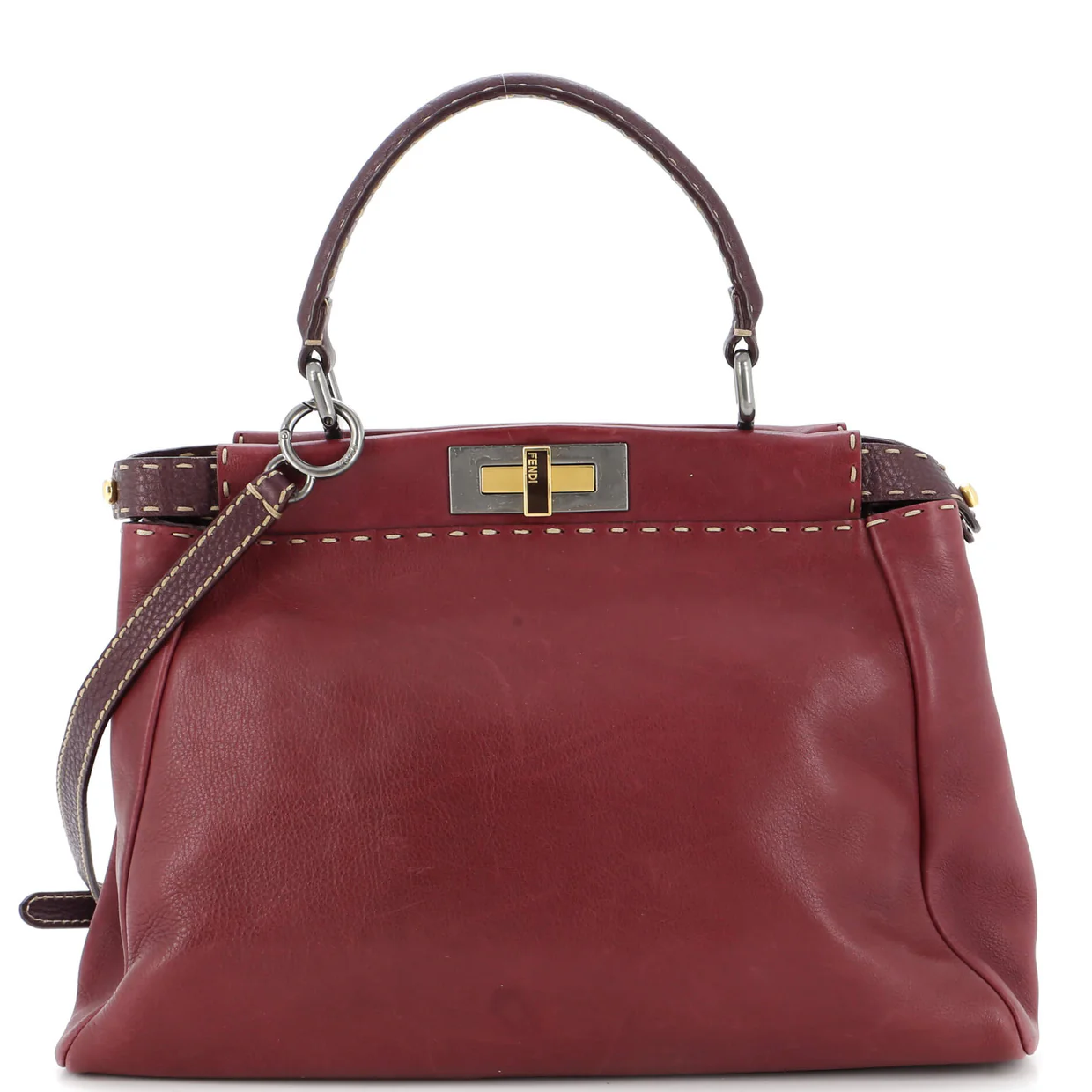 Selleria Peekaboo Bag Leather Medium - Deep Luxury