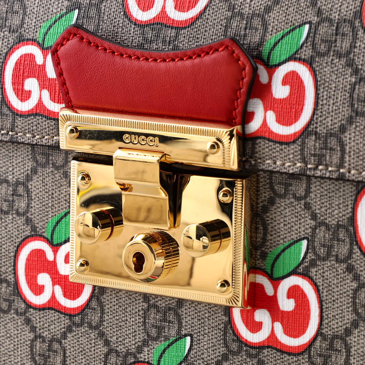 Padlock Bamboo Shoulder Bag Printed GG Coated Canvas Small - Deep Luxury