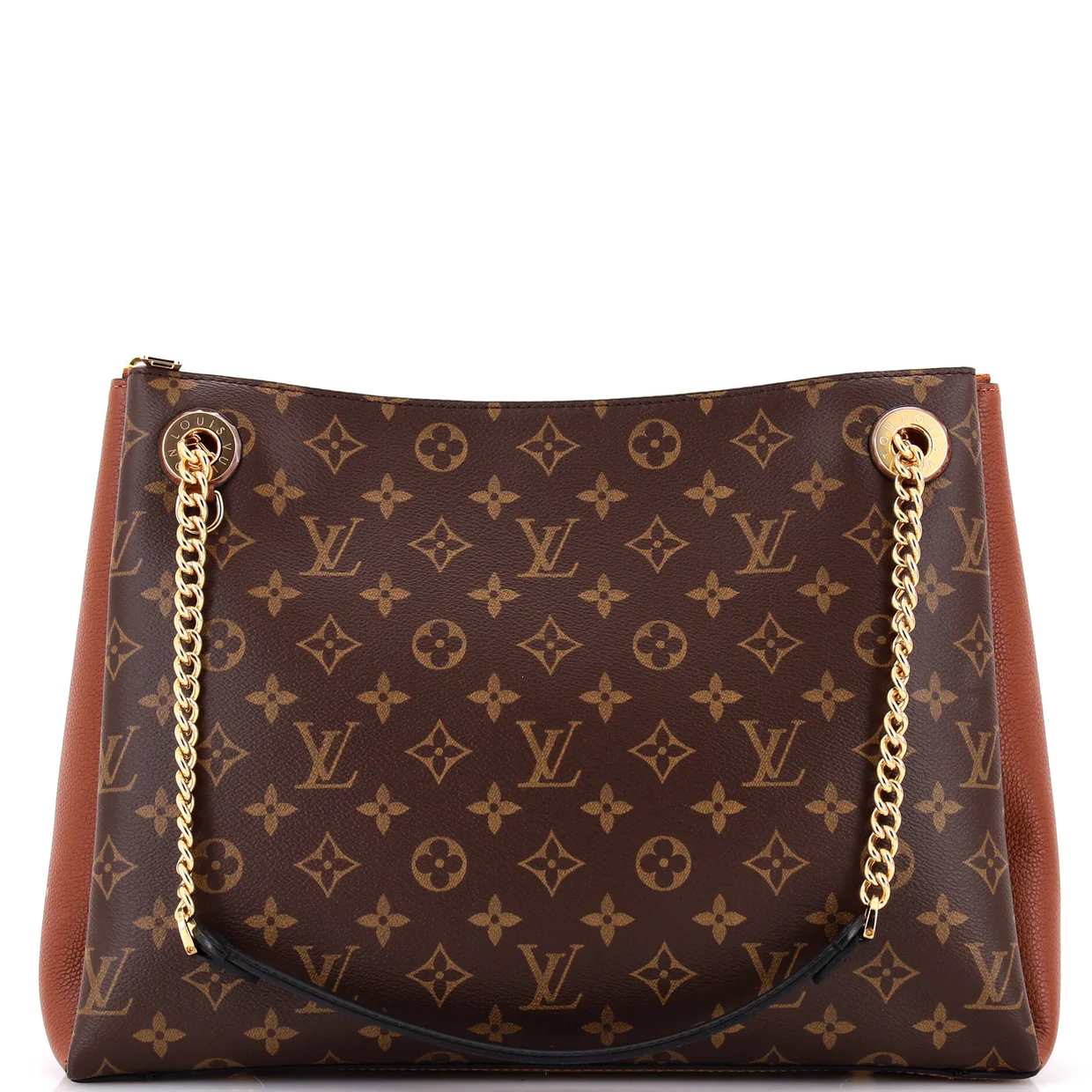 Surene Handbag Monogram Canvas with Leather MM - Deep Luxury