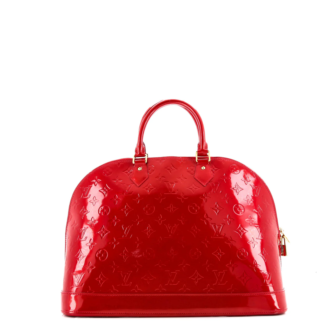 Alma Handbag Monogram Vernis GM - Deep Luxury