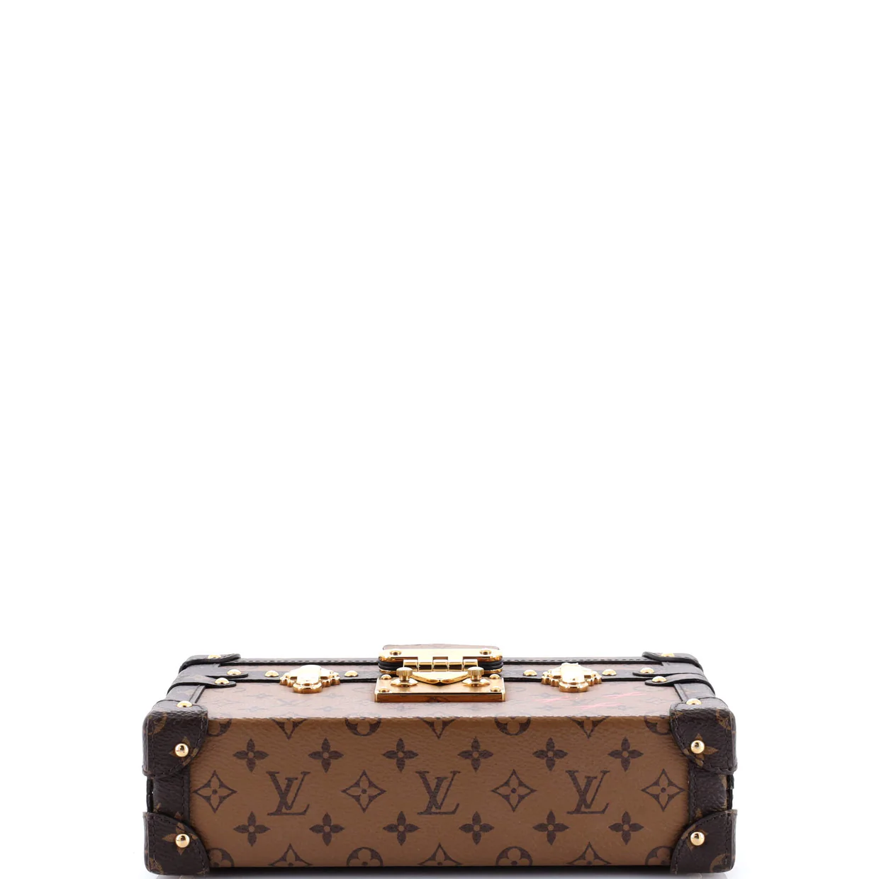 Petite Malle Handbag Reverse Monogram Canvas - Deep Luxury