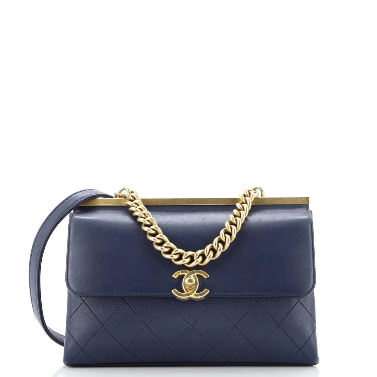 Coco Luxe Flap Bag Quilted Lambskin Small - Deep Luxury