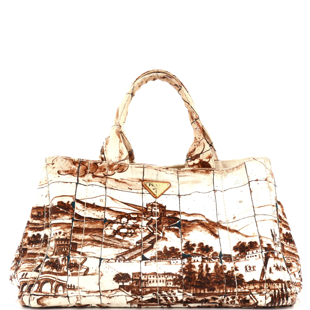 Canapa Tote Printed Canvas Large - Deep Luxury