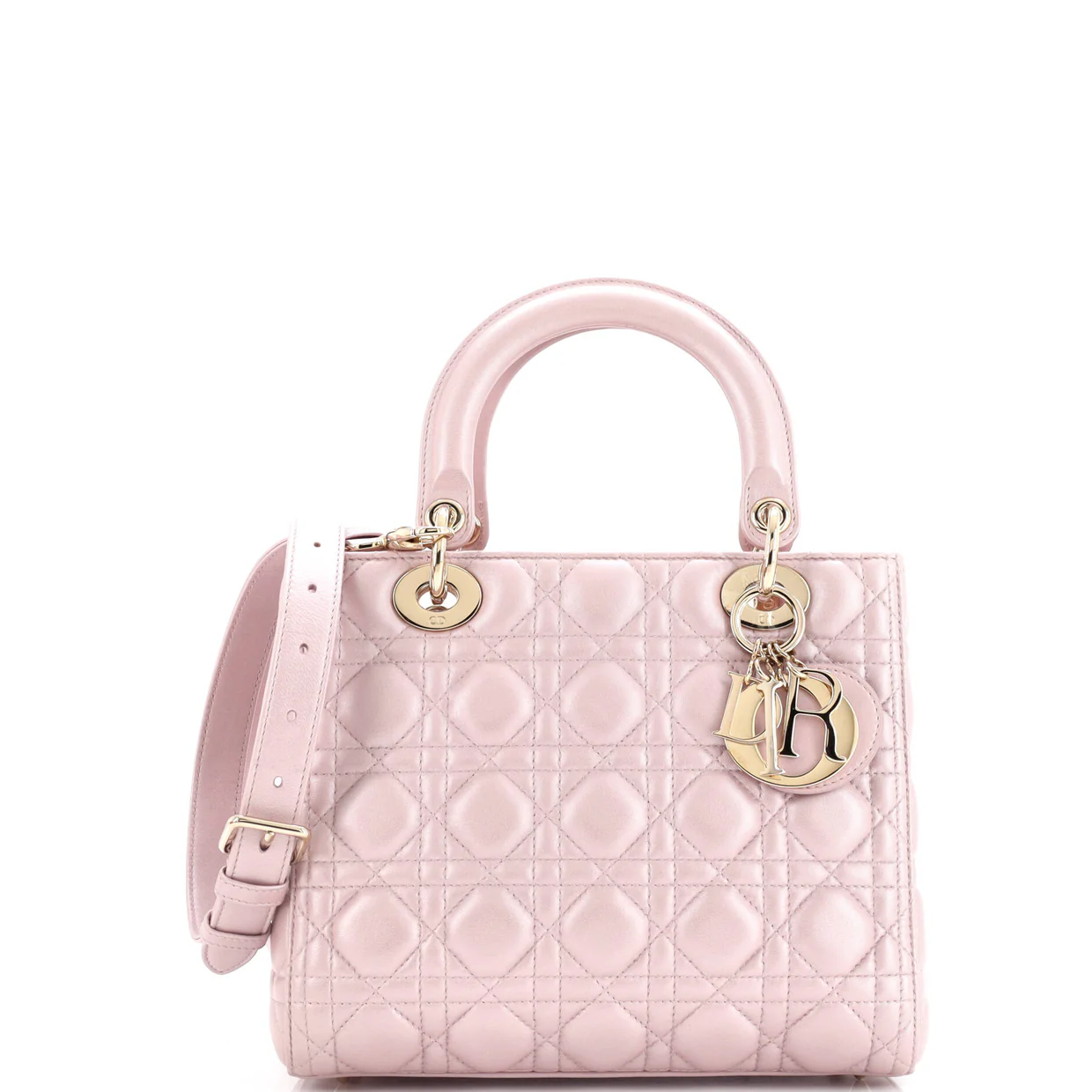 Lady Dior Bag Cannage Quilt Lambskin Medium - Deep Luxury