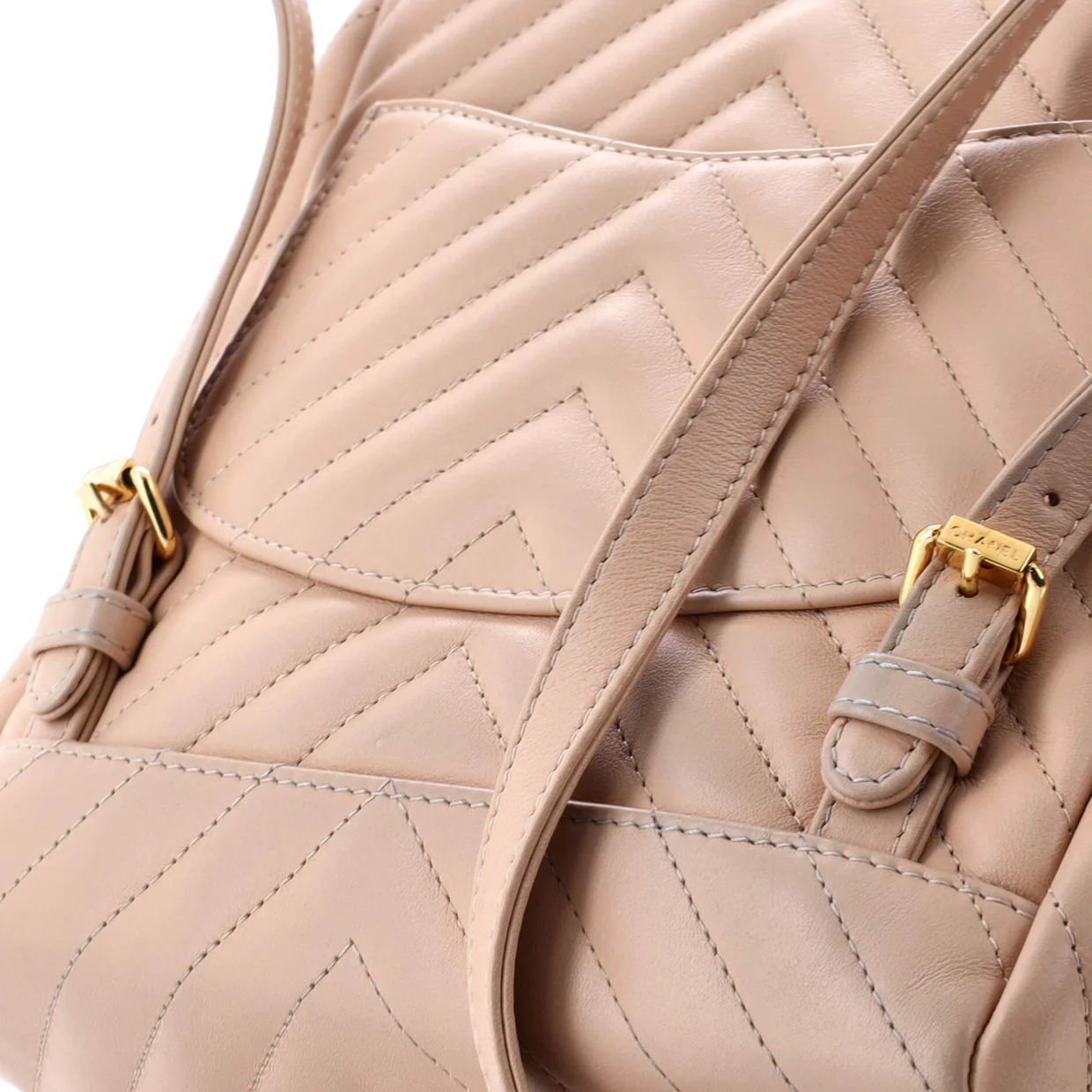 Urban Spirit Backpack Chevron Leather Small - Deep Luxury